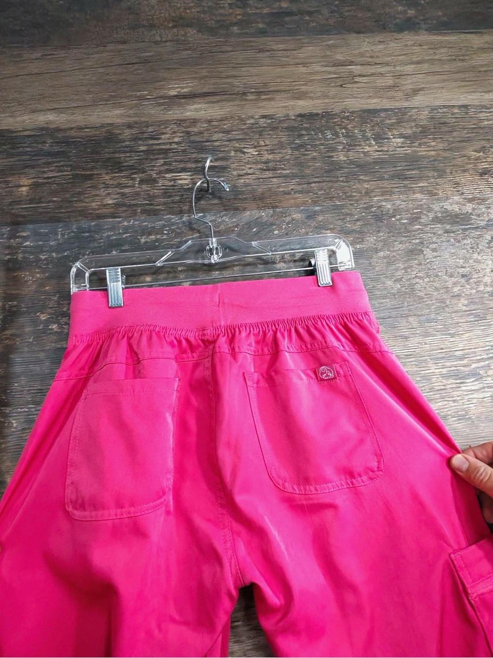MediChic Bright Pink Women's Drawstring Jogger Scrub Pants - Picture 8 of 11